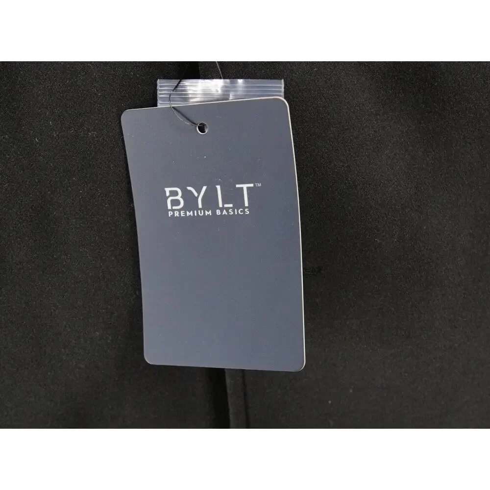 NWT BYLT Premium Basics Coastal Sport Coat Mens XL Black Stretch Blazer MTJV0473
